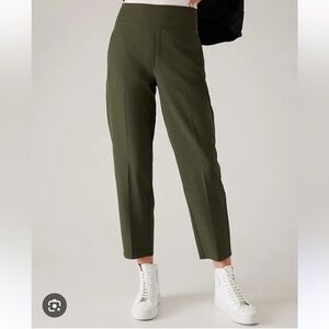 Athleta Endless Olive Green Ankle Pants 6 P